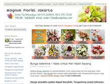 Tablet Screenshot of bungajakarta.tokobungahias.com